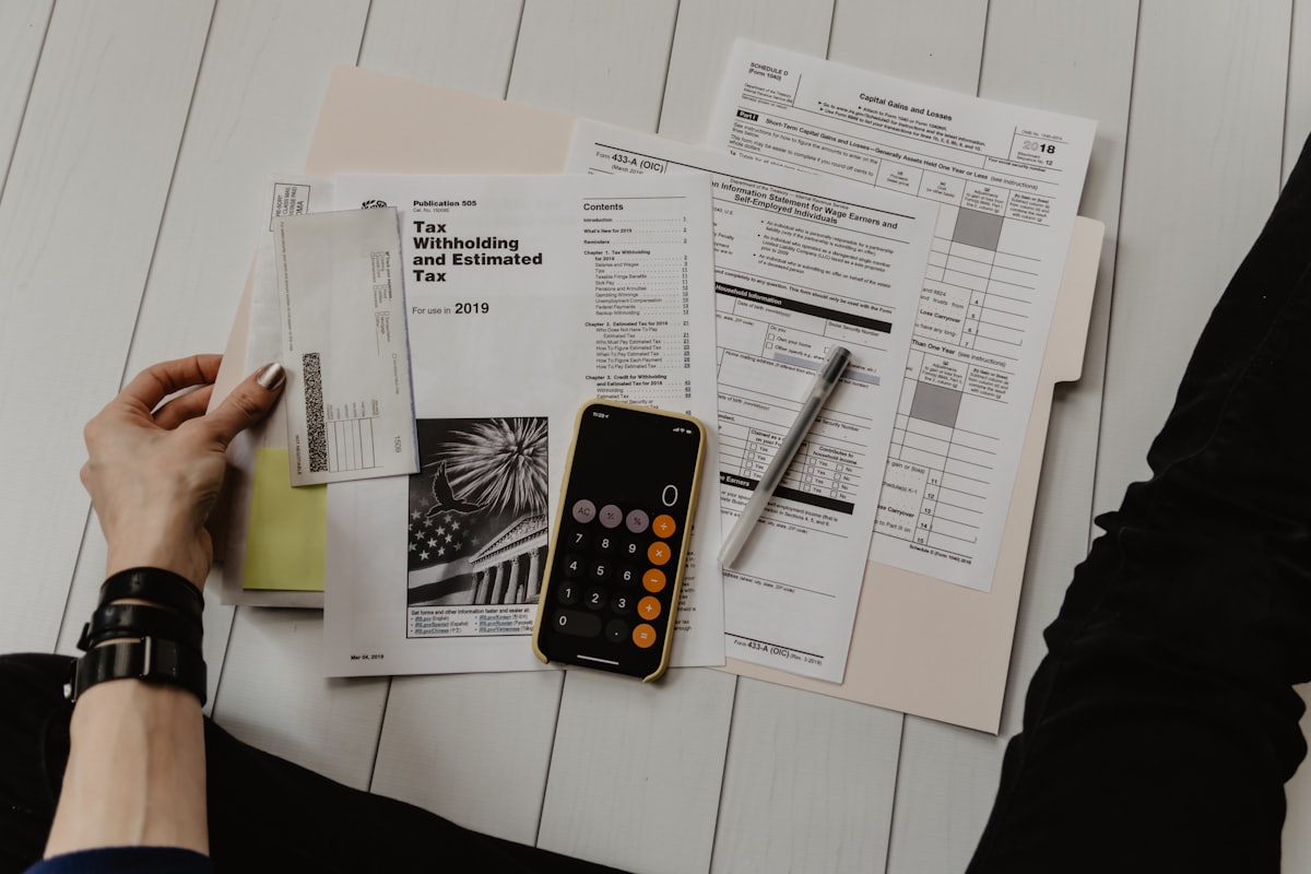 Vehicle title paperwork ready to sign